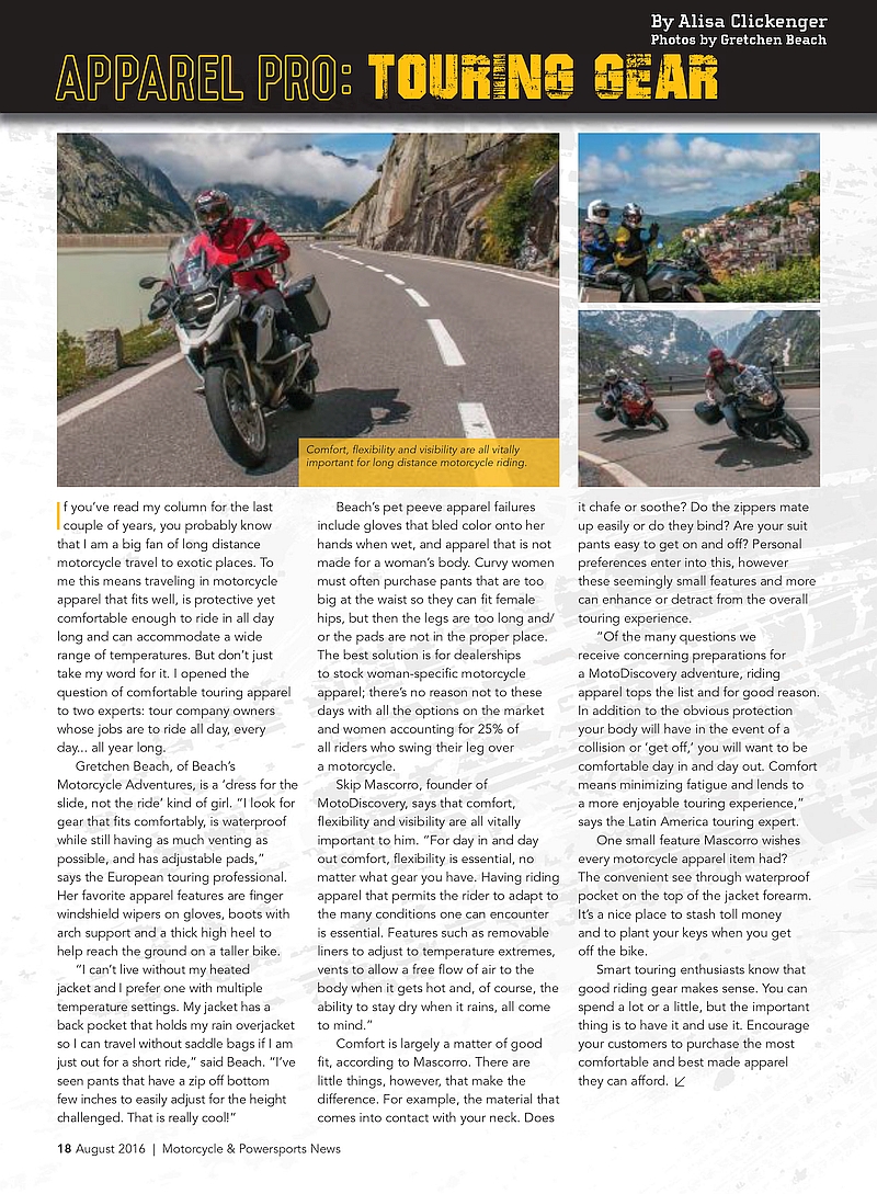 August 2016 pg 18 Motorcycle and Powersports News