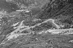Mountain roads in Norway are prefect for motorcycling