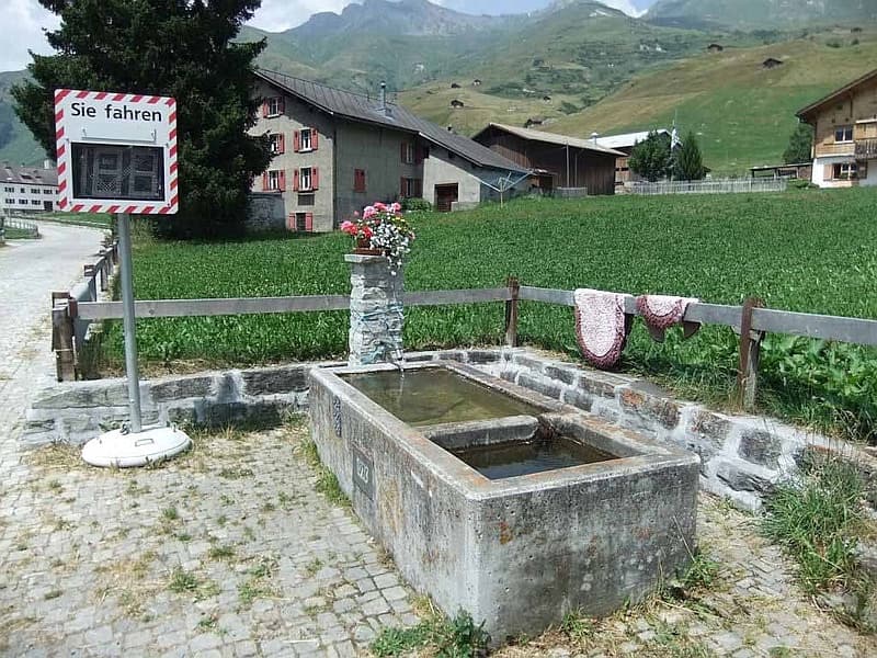 Town water fountain, Swizterland