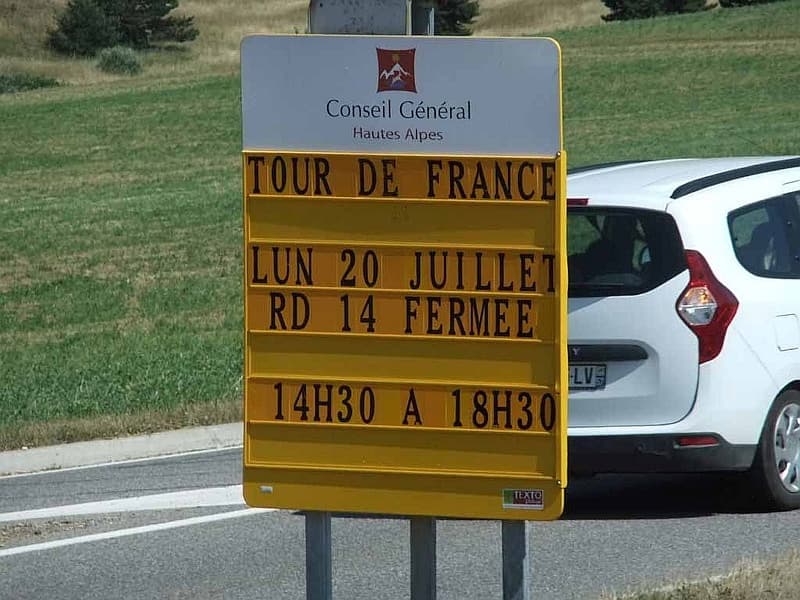 Road closed Tour de France