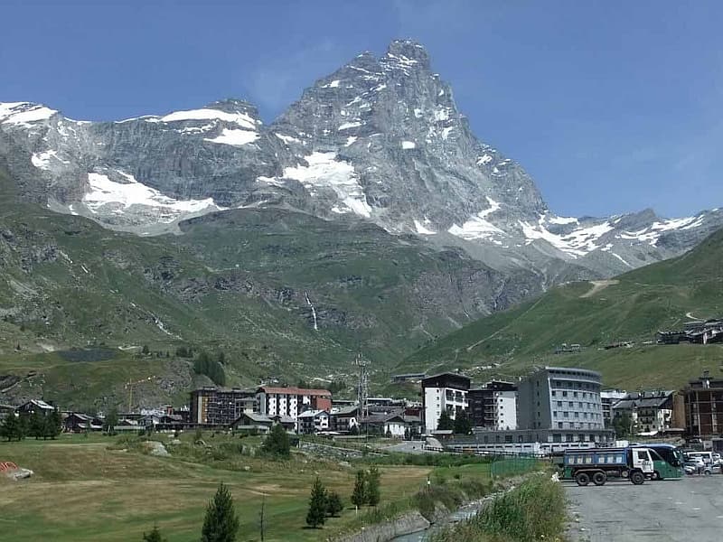 The Matterhorn, as seen from Breuil-Cervinia, Italy