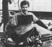 Rob Beach on the British Bat Motorcycle tour in the uk