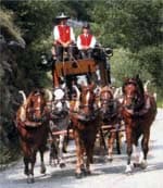 The Swiss Post Coach on the old Gottard Pass