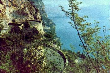 A view of the road to Pieve, Lago di Garda