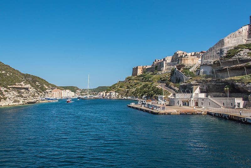 Disembarking on Corsica