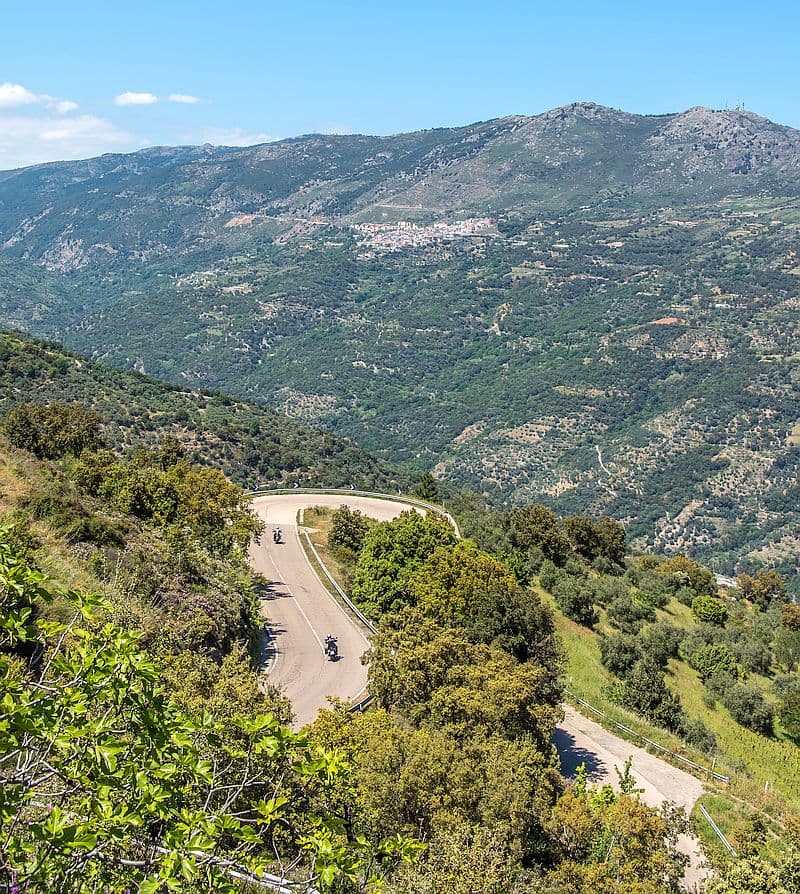 Sardinian roads are twisty!