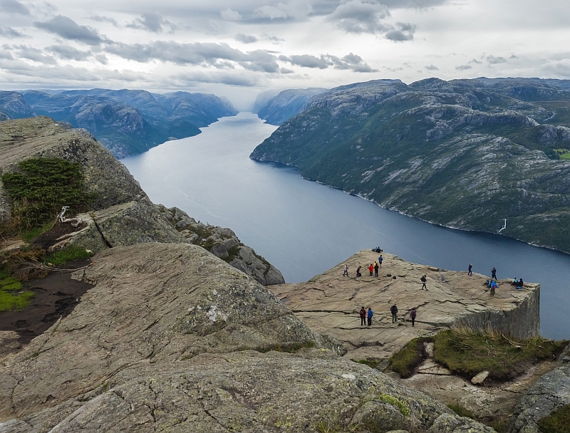 Preikestolen, Pulpit Rock, above the Lysefjord