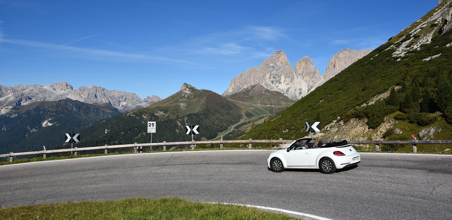 Italian Dolomites in a VW Beetle