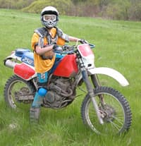 Jacob at 9 years old on a Honda XR250